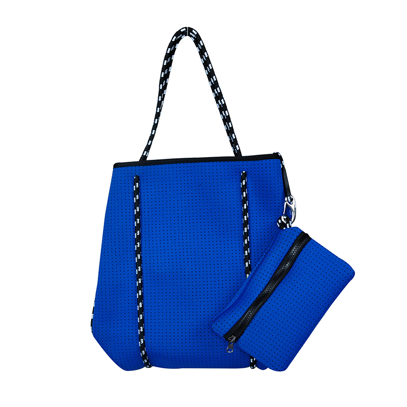 Blue tote bag